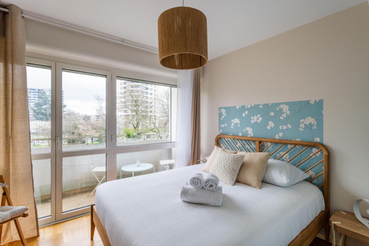 Rosa, Confortable 2 Chambres Avec Parking Dans Le Centre Rennes Buitenkant foto