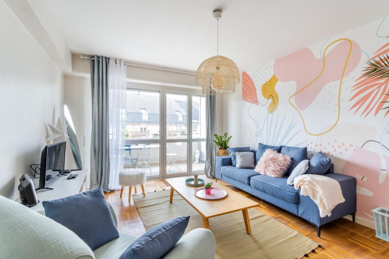 Rosa, Confortable 2 Chambres Avec Parking Dans Le Centre Rennes Buitenkant foto
